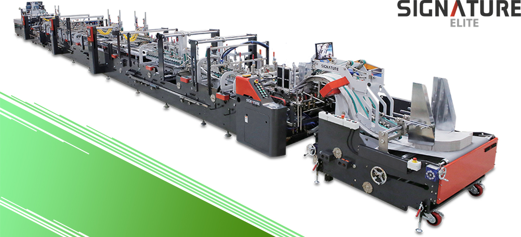 Straight line / Lock bottom / 4&6 Corner, It is for high performance with 550mpm belt speed. It has aligner and final section middle side carrier up/down as standard.
650mpm (OPTION)